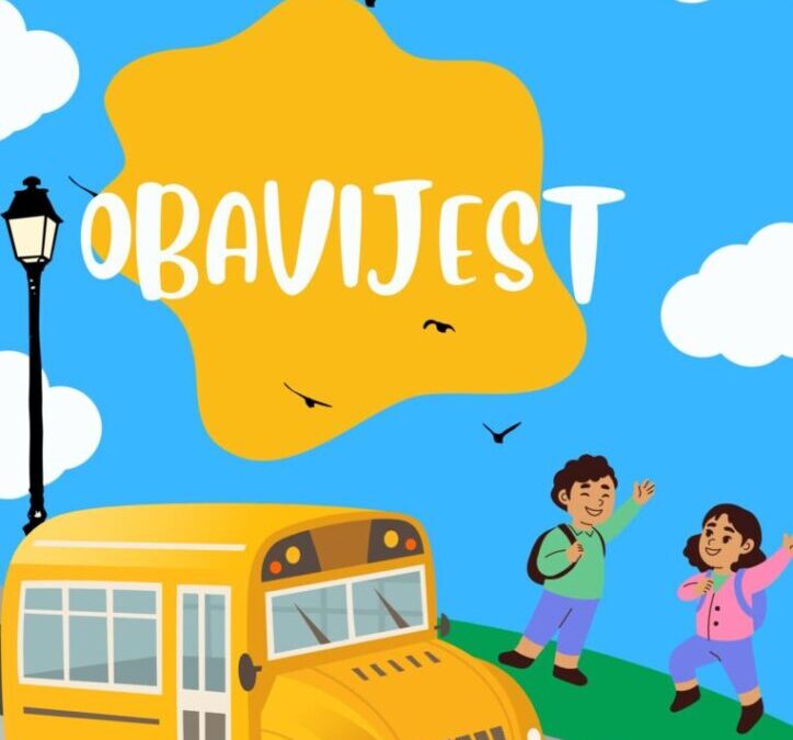 OBAVIJEST RODITELJIMA I POSJETITELJIMA ŠKOLE