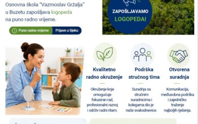 Zapošljavamo logopeda!